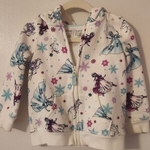Disney Frozen Kids Hoodie - White and Purple